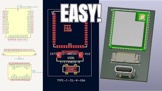 Easy  KiCad Symbol Footprint and 3D Model [upl. by Gipson]