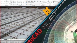 Comment faire un plan de coffrage de plancher sur Autocad «Part5  treillis soudé  cotation» [upl. by Eiggep688]