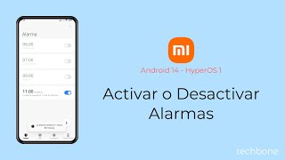 Activar o Desactivar Alarmas  Xiaomi Android 14  HyperOS 1 [upl. by Tannenwald909]