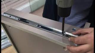 How to install drawer slidespush open and soft close drawer guidemount drawer runners installation [upl. by Bubb]