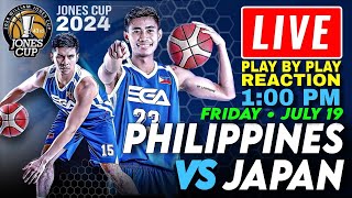 🔴Philippines vs Japan LIVE Play by Play Basketball Reaction  43rd William Jones Cup 2024 [upl. by Heeley358]