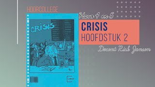 Economie HAVO 4  Crisis  Hoofdstuk 2 hoorcollege [upl. by Hadley]