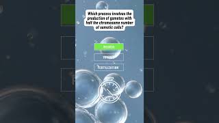 the production of gametes with half the chromosome number of somatic cells is Meiosis [upl. by Wilde672]