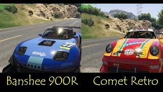 GTA 5 DLC  New Comet Retro VS Banshee 900R Best racing car [upl. by Jemena129]