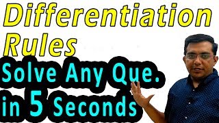 Differentiation  Solve Any Que in 5 Seconds  Class 12 CBSE NCERT Maths in Hindi  Lecture 4 [upl. by Littell601]