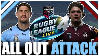 This State of Origin Game Was ALL OUT ATTACK by the NSW Blues vs QLD Maroons  Rugby League Live 4 [upl. by Suriaj]