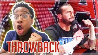 CM PUNK PIPEBOMB WWE THROWBACK  REACTION [upl. by Noseyt]