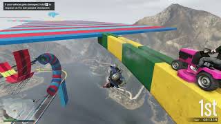 GTA V online PC  Custom Stunt Races amp Parkours 5 [upl. by Enowtna]