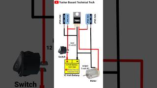 12 Volt DC To 5 Volt DC Connection DIY Project shorts [upl. by Imekawulo852]