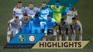 SASSUOLO 10 INTER  HIGHLIGHTS  Matchday 01  Serie A TIM 201819 [upl. by Madelle]