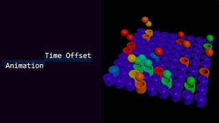 Time Offset Animation  Houdini Tutorial [upl. by Domenico934]