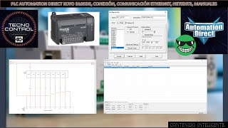 02PLC AUTOMATION DIRECT KOYO D005DR CONEXIÓN COMUNICACIÓN ETHERNET NETEDIT3 MANUALES [upl. by Ativ]