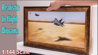 How to Build a Realistic InFlight Diorama 1144 Scale Model Aircraft [upl. by Anoyk617]