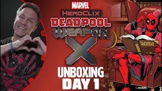 Marvel HeroClix Deadpool Weapon X Unboxing  Day 1 [upl. by Walden]