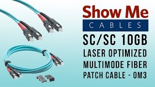 SCSC 10GB Laser Optimized Multimode Fiber Patch Cable  OM3 [upl. by Burg768]