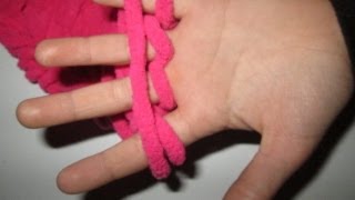 TUTO TRICOT SAMRA 9 ANS VOUS APPREND A TRICOTER AVEC LES DOIGTS  KNIT WITH YOUR FINGERS [upl. by Taam213]