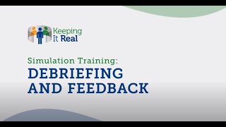 Simulation Training Debriefing and Feedback [upl. by Wehrle]