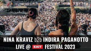 EXIT 2023  Nina Kraviz b2b Indira Paganotto live  mts Dance Arena FULL SHOW HQ Version [upl. by Grati]