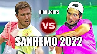 Titouan Droguet vs Mischa Zverev SANREMO 2022 Highlights [upl. by Barrada]