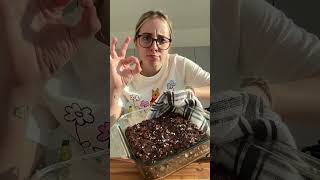 BROWNIES SALUDABLES Receta shorts recetasfaciles recetassaludables [upl. by Ahtinak]