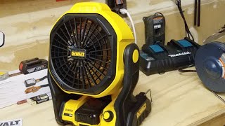 DeWalt 20v Jobsite Fan Unboxing And TestingLIVE [upl. by Hazen437]