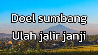 Doel sumbang ulah jalir janji [upl. by Danit]