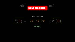 Most famous trig identity  maths [upl. by Nalniuq]