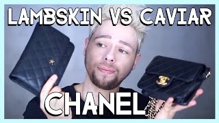 CHANEL lambskin Vs caviar leather PROS amp CONS [upl. by Ettenrahc10]