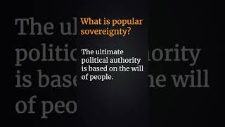 What is Popular Sovereignty  Sovereignty in Political Science [upl. by Bor]