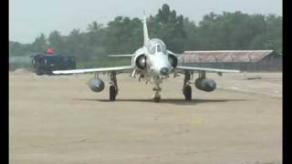 Sri Lanka Air Force  Kfir Jet Approching Runway and Taking Off [upl. by Azil914]