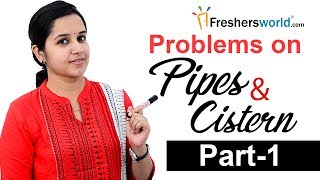 Aptitude Made Easy – Problems on Pipes and Cistern– Part 1 Basics and MethodsTricks [upl. by Ahsinhoj604]