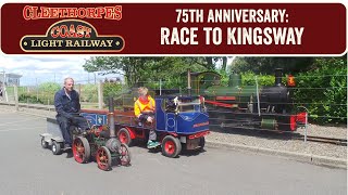 75th Anniversary The Race To Kingsway  Cleethorpes Coast Light Railway [upl. by Ocnarf448]