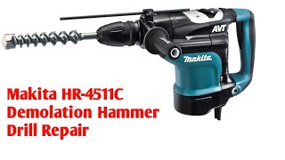 Makita HR4511C Demolition Hammer Drill Repair  how to repair drill machine  ET Bangla 21 [upl. by Aliber]