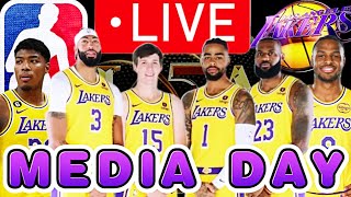 LIVE Lakers Media Day Coverage LeBron James Anthony Davis And More [upl. by Arriaes]