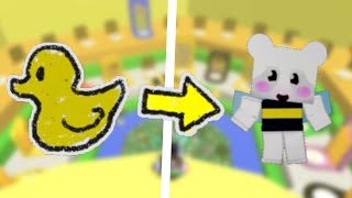 Turning a RANDOM sticker into BEE BEAR CUB FINAL  Bee Swarm Simulator [upl. by Aikem]