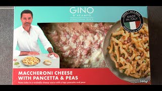 Gino DAcampo  MACCHERONI CHEESE with PANCETTA amp PEAS  £3 from ICELAND [upl. by Meara]