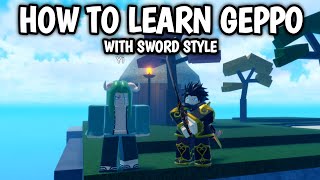 GPO  How to learn geppo while having sword style [upl. by Cindelyn]