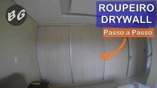 ROUPEIRO de GESSO DRYWALL FINAL DO PASSO A PASSO [upl. by Jair504]