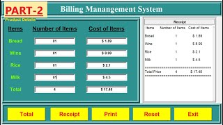 Billing System Project Developed in tkinter  How to create a billing system project in python GUI [upl. by Cirle]