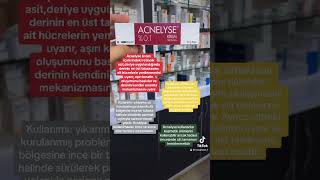 Acnelyse krem kullanım alanları acne acnelysekrem yaşlanmakarşıtı [upl. by Sato]