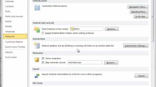 How to use Outlook 2010 AutoArchive settings [upl. by Findley]