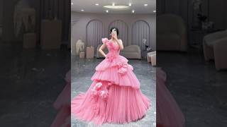 Trending most beautiful princess gowns 👑🎀🪞 for you please support me trendingshortvideo [upl. by Domph183]