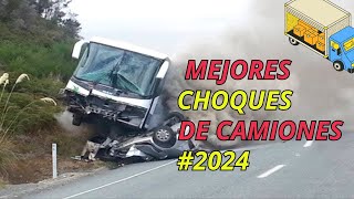 CAMIÓN SE ESTRELLA  CHOQUE DE CAMIONES 2024 [upl. by Idnyl829]