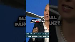 Alice Weidel und Sahra Wagenknecht zur Rückführung von Migranten WELTVideoTV [upl. by Monarski]