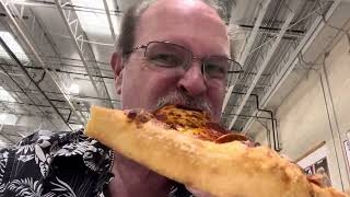 Trying Costco pizza [upl. by Ahsitak]