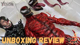 Hot Toys Venom Carnificina Let There Be Carnage Unboxing amp Review [upl. by Ensign]