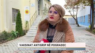 Vaksinat antigrip në Pogradec Gjithsej 6500 doza janë aplikuar deri tani rreth 70 e tyre [upl. by Eednak]