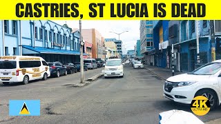 Castries Town Castries Market in a morning St Lucia is dead is it true [upl. by Anom]