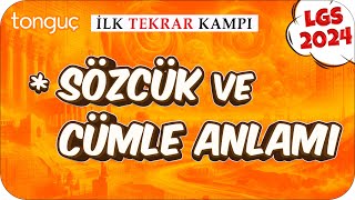 Sözcük ve Cümle Anlamı 🔄 LGS İlk Tekrar Kampı Türkçe 2024LGS [upl. by Lauritz]