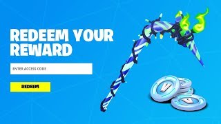 REDEEM THE FREE PICKAXE CODE in Fortnite How To Get Minty Pickaxe [upl. by Nivlag]